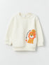 LC Waikiki Crew Neck Long Sleeve Printed Baby Boy Sweatshirt